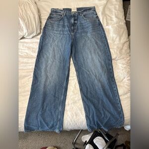 Reformation Cary Lived-in Wide Leg Jeans Blue - Size 31